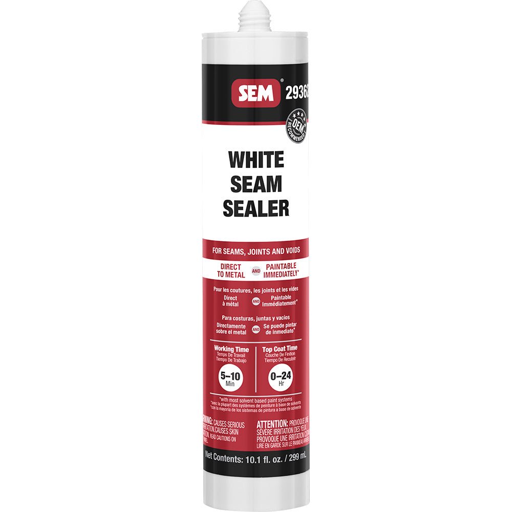 SEM 1K Seam Sealer - 10.1oz Tube - White - Get Tight Gear