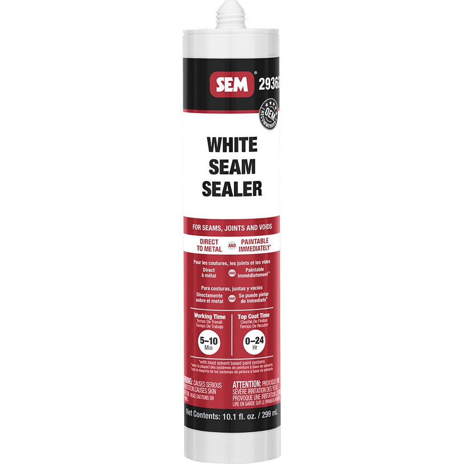SEM 1K Seam Sealer - 10.1oz Tube - White - Get Tight Gear