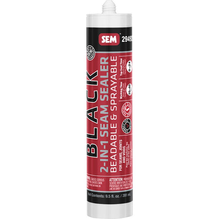 SEM 2 - IN - 1 Seam Sealer - 9.5oz Tube - Black - Get Tight Gear
