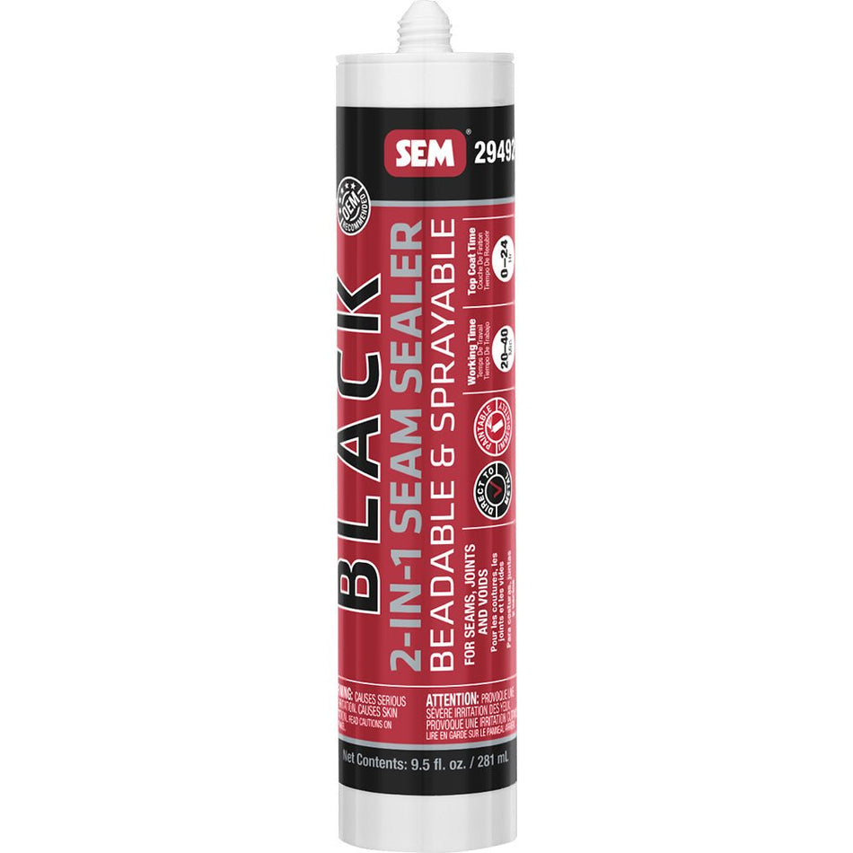 SEM 2 - IN - 1 Seam Sealer - 9.5oz Tube - Black - Get Tight Gear