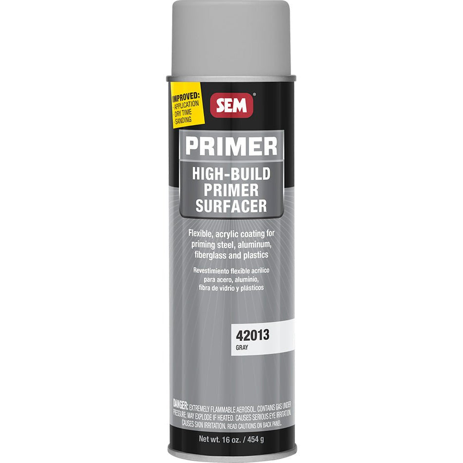 SEM High - Build Primer Surfacer - 20oz Aerosol Can - Grey - Get Tight Gear