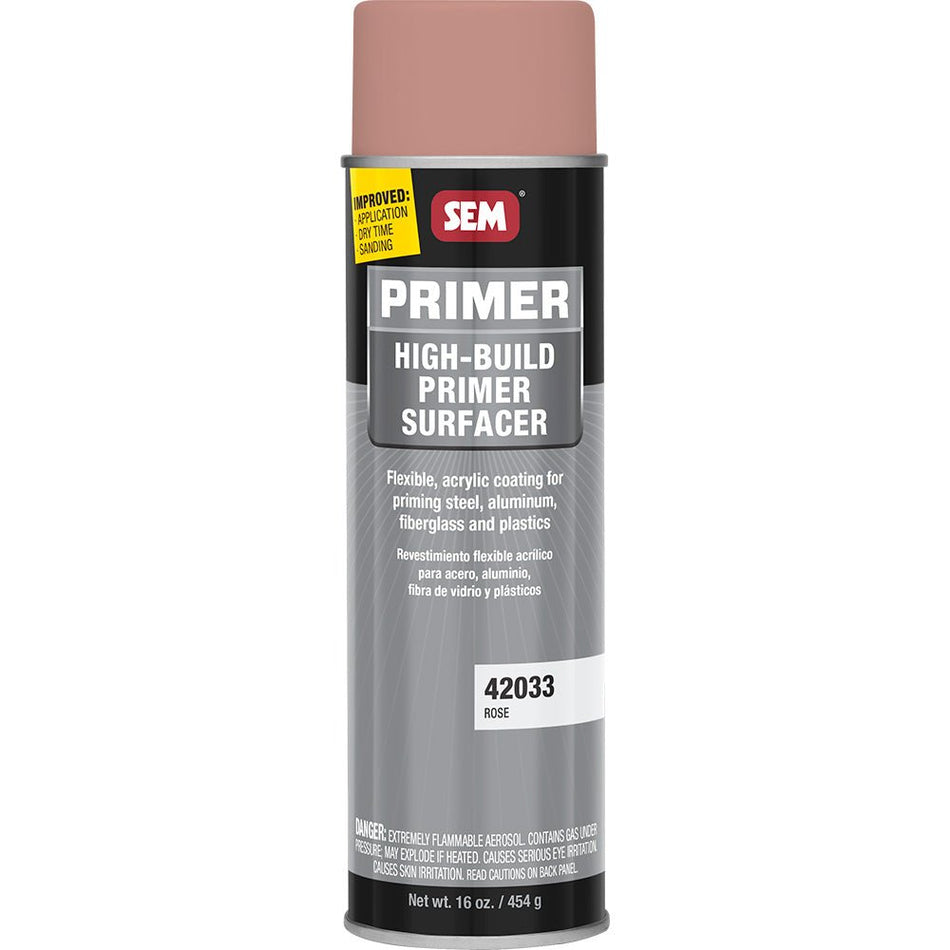 SEM High - Build Primer Surfacer - 20oz Aerosol Can - Rose - Get Tight Gear