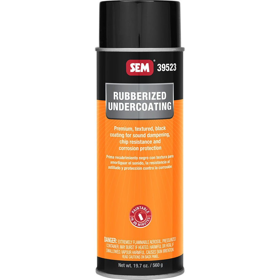SEM Rubberized Undercoating - 24oz Aerosol Can - Black - Get Tight Gear