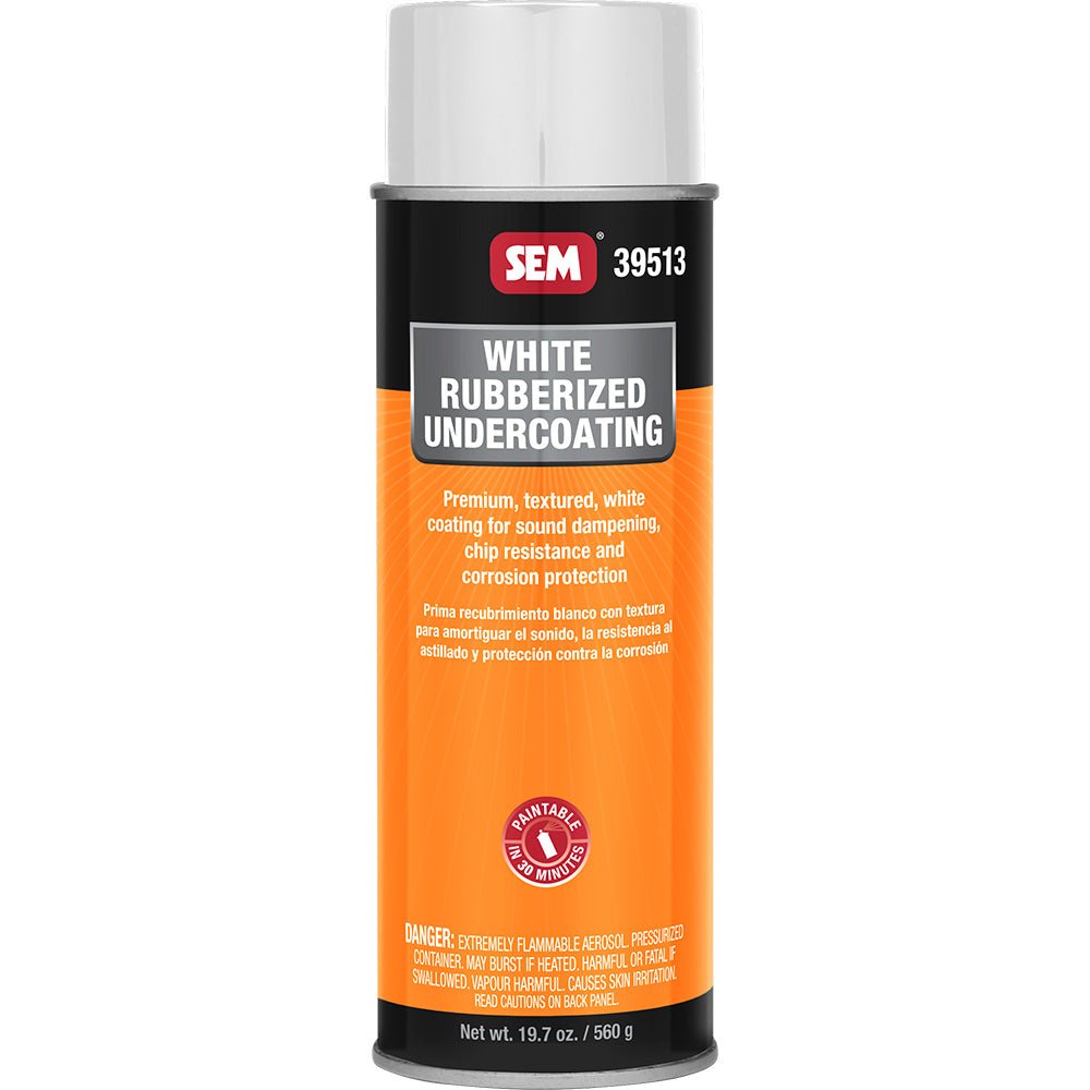SEM Rubberized Undercoating - 24oz Aerosol Can - White - Get Tight Gear