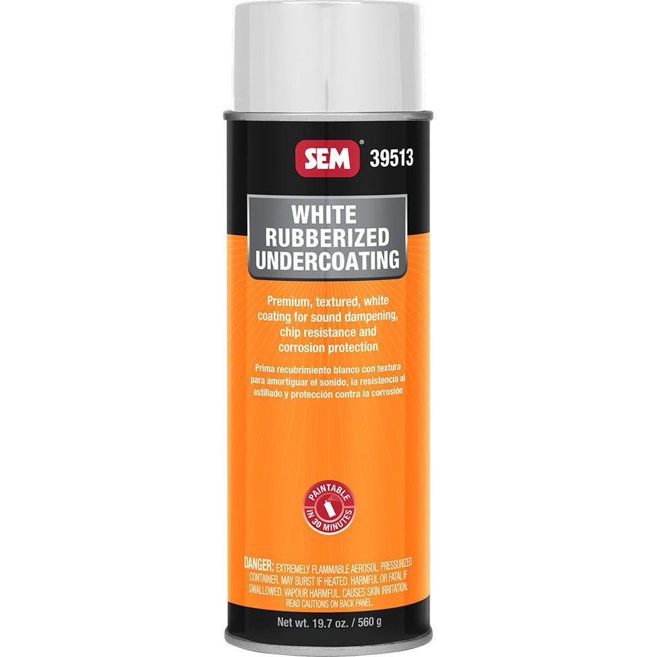 SEM Rubberized Undercoating - 24oz Aerosol Can - White - Get Tight Gear