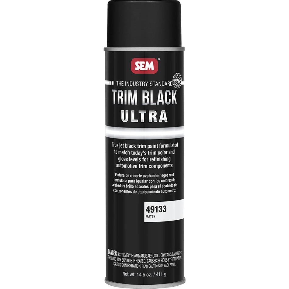 SEM Trim Black Ultra - 20oz Aerosol Can - Matte Finish - Get Tight Gear