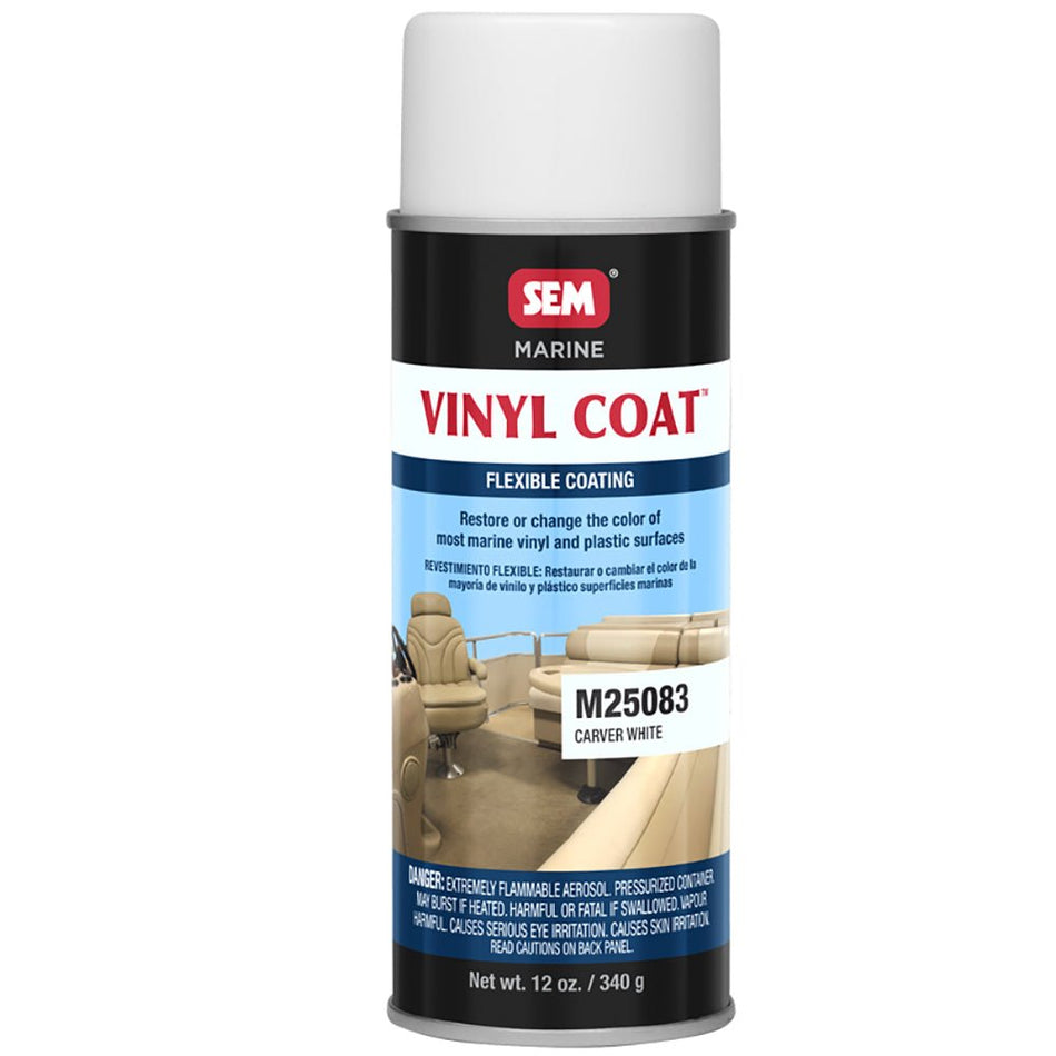 SEM Vinyl Coat - Carver White - 12oz - Get Tight Gear