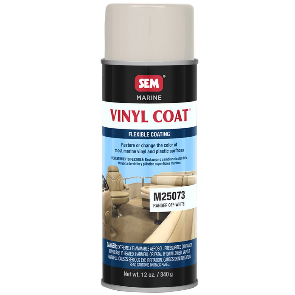 SEM Vinyl Coat - Ranger Off - White - 12oz - Get Tight Gear
