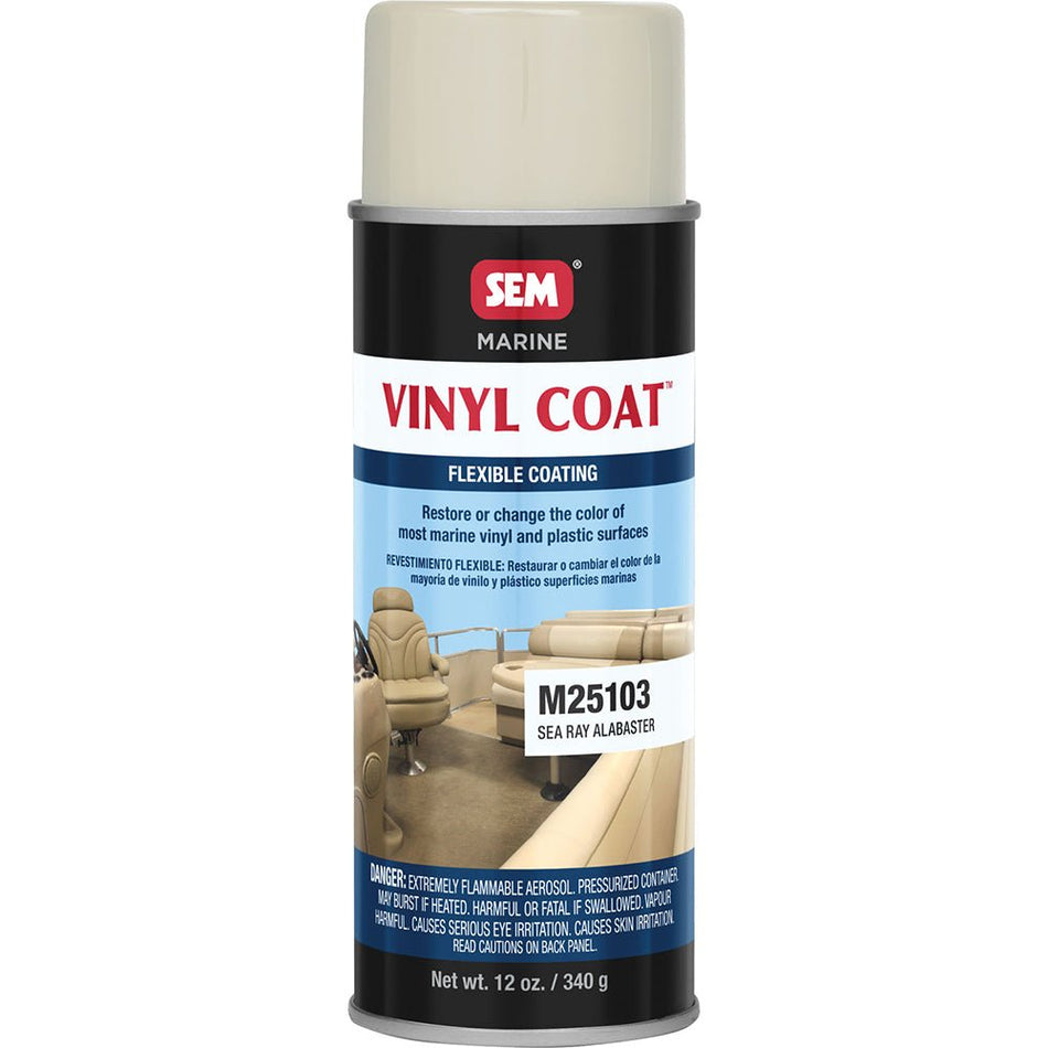 SEM Vinyl Coat - Sea Ray Alabaster - 12oz - Get Tight Gear
