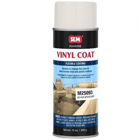 SEM Vinyl Coat - Sea Ray Mystic White - 12oz - Get Tight Gear