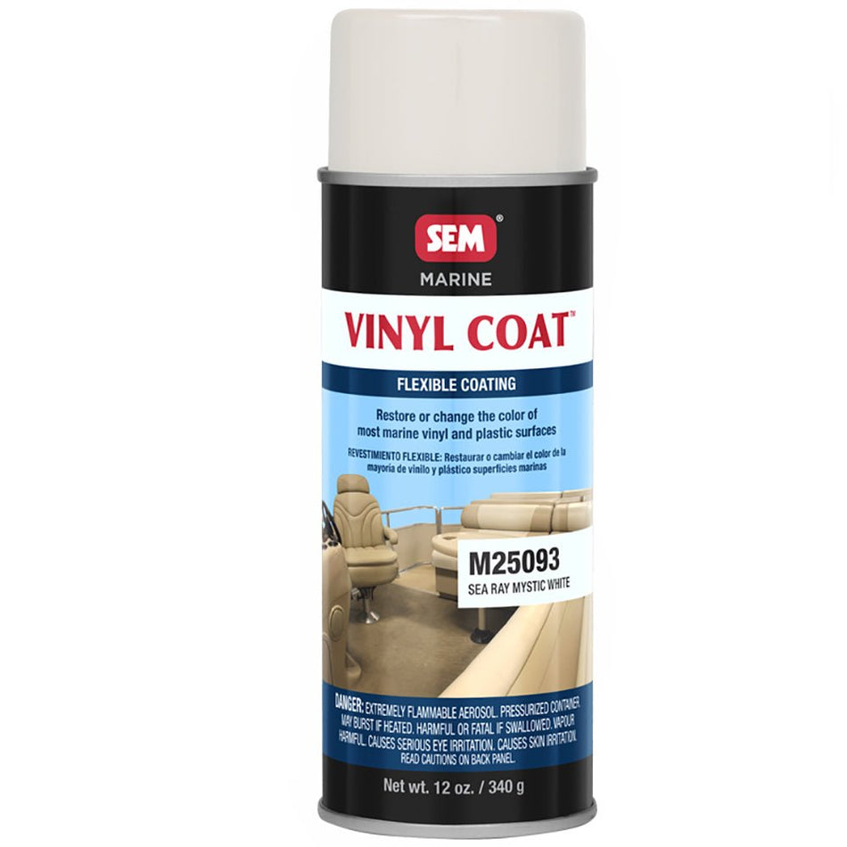 SEM Vinyl Coat - Sea Ray Mystic White - 12oz - Get Tight Gear