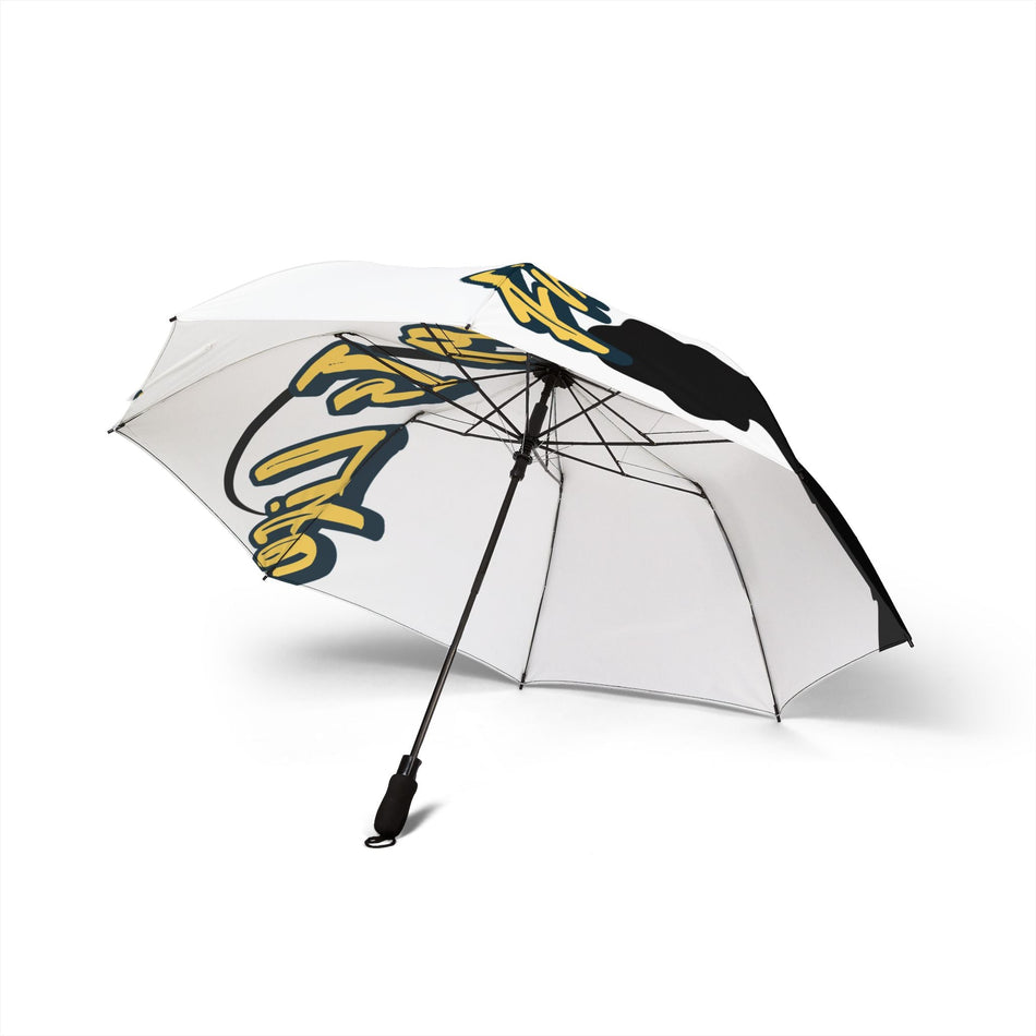 Semi - Automatic Foldable Umbrella - 'Fishing Is Life' Design - Get Tight Gear