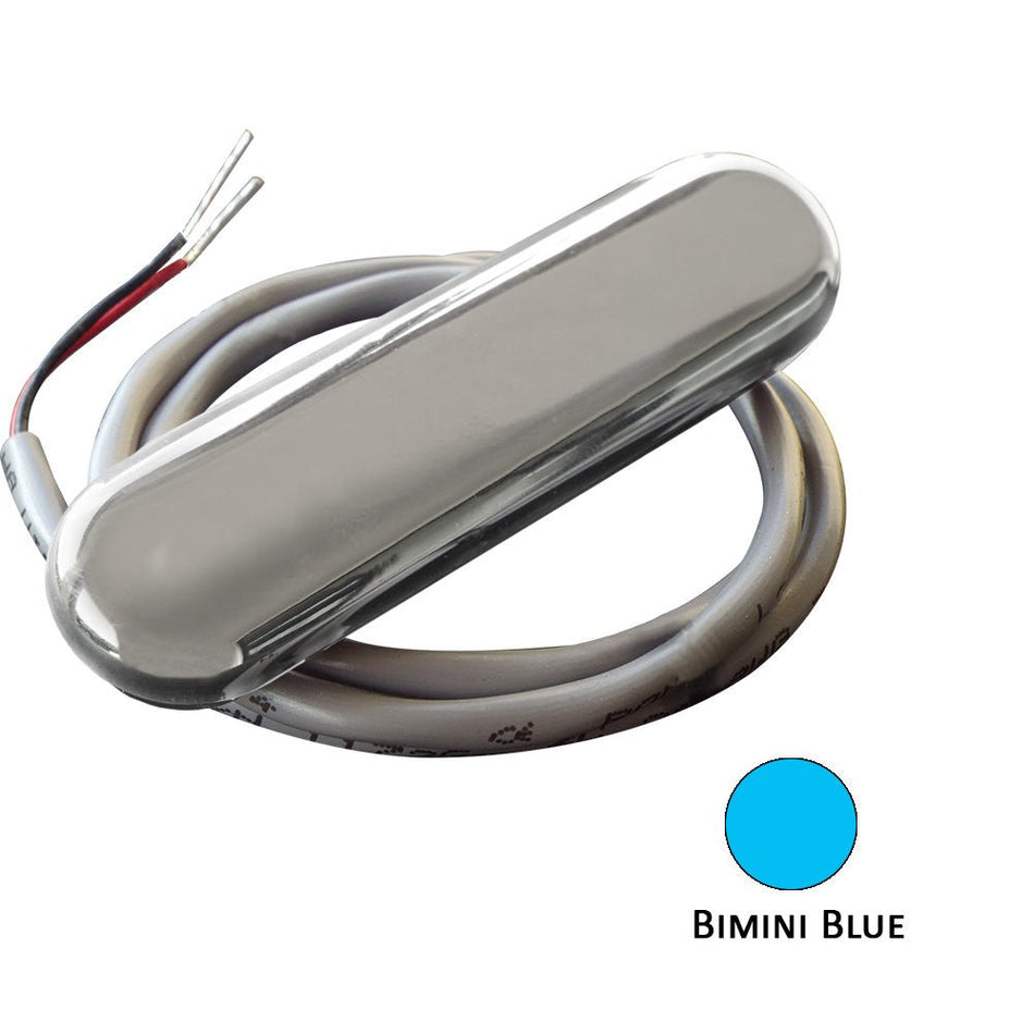 Shadow - Caster Courtesy Light w/2' Lead Wire - 316 SS Cover - Bimini Blue - 4 - Pack - Get Tight Gear