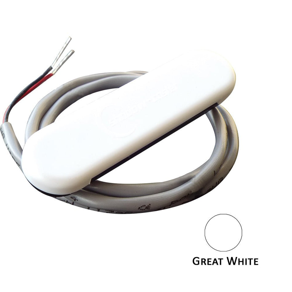 Shadow - Caster Courtesy Light w/2' Lead Wire - White ABS Cover - Great White - 4 - Pack - Get Tight Gear