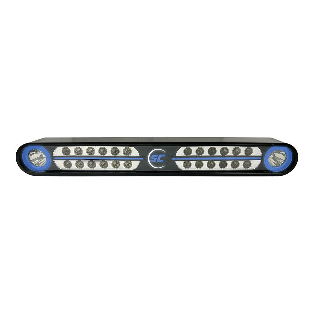 Shadow - Caster Eagle Ray LED Light Bar - Black Housing & Dual Optics - Get Tight Gear