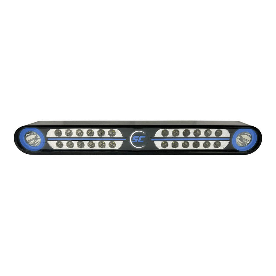 Shadow - Caster Eagle Ray LED Light Bar - Black Housing & Dual Optics - Get Tight Gear