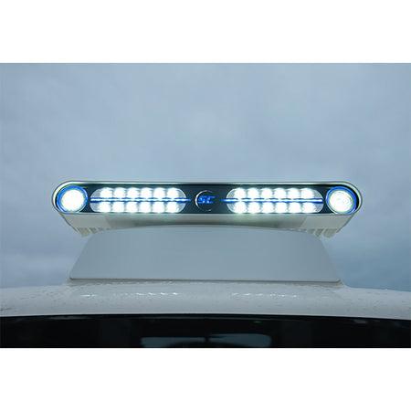 Shadow - Caster Eagle Ray LED Light Bar - White Housing & Dual Optics - Get Tight Gear