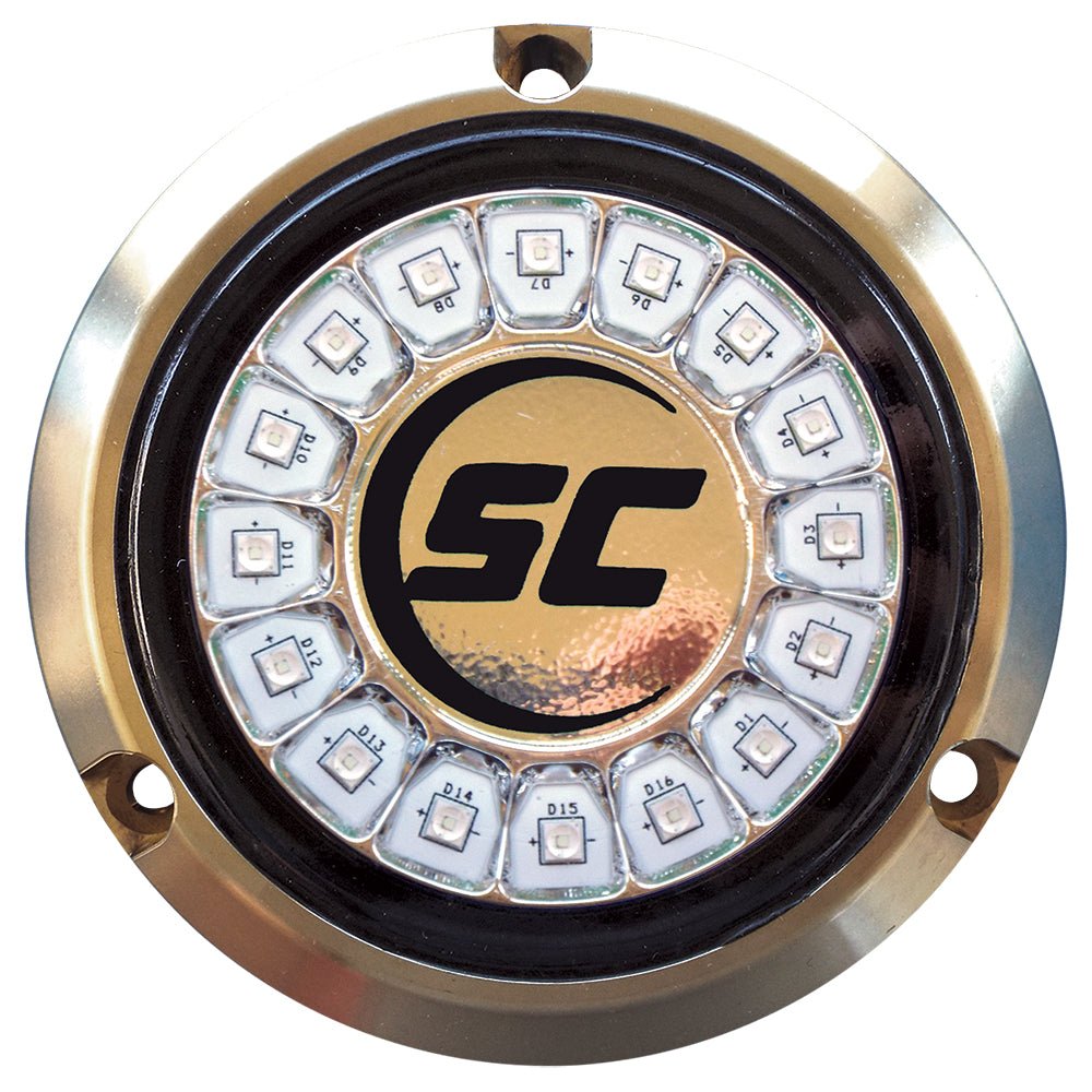Shadow - Caster Great White Single Color Underwater Light - 16 LEDs - Bronze - Get Tight Gear