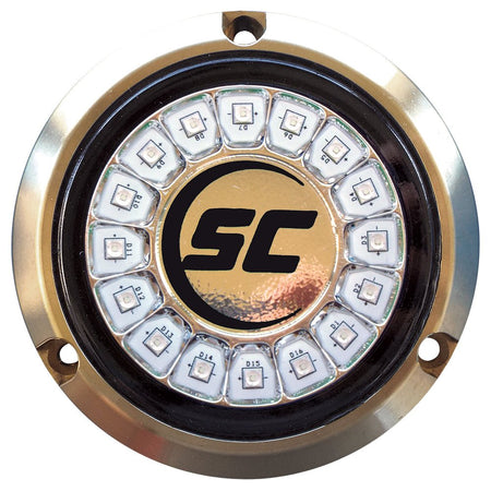 Shadow - Caster Great White Single Color Underwater Light - 16 LEDs - Bronze - Get Tight Gear