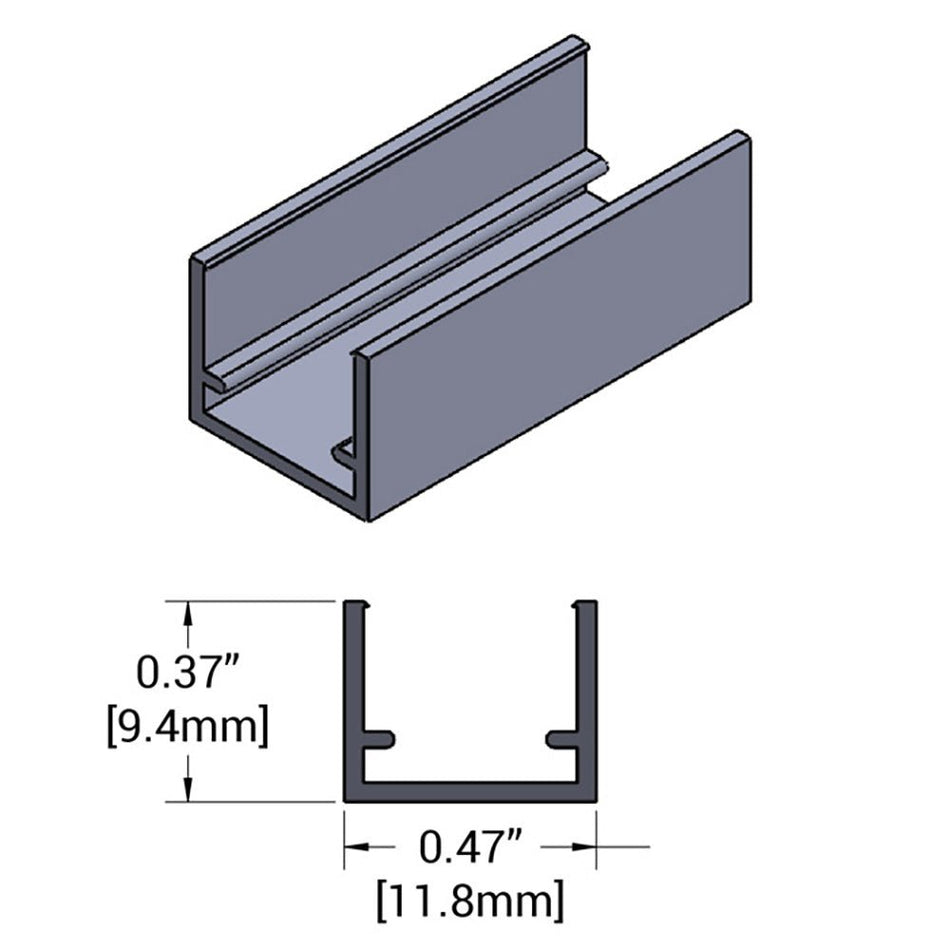Shadow - Caster Marine Mini Neon Track - 1 Meter - Get Tight Gear