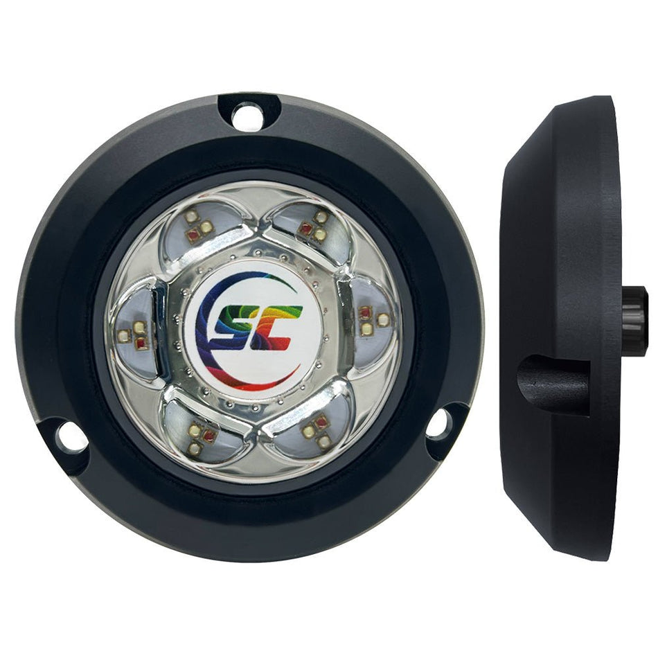 Shadow - Caster SC2 Series Polymer Composite Surface Mount Underwater Light - Full Color - Get Tight Gear