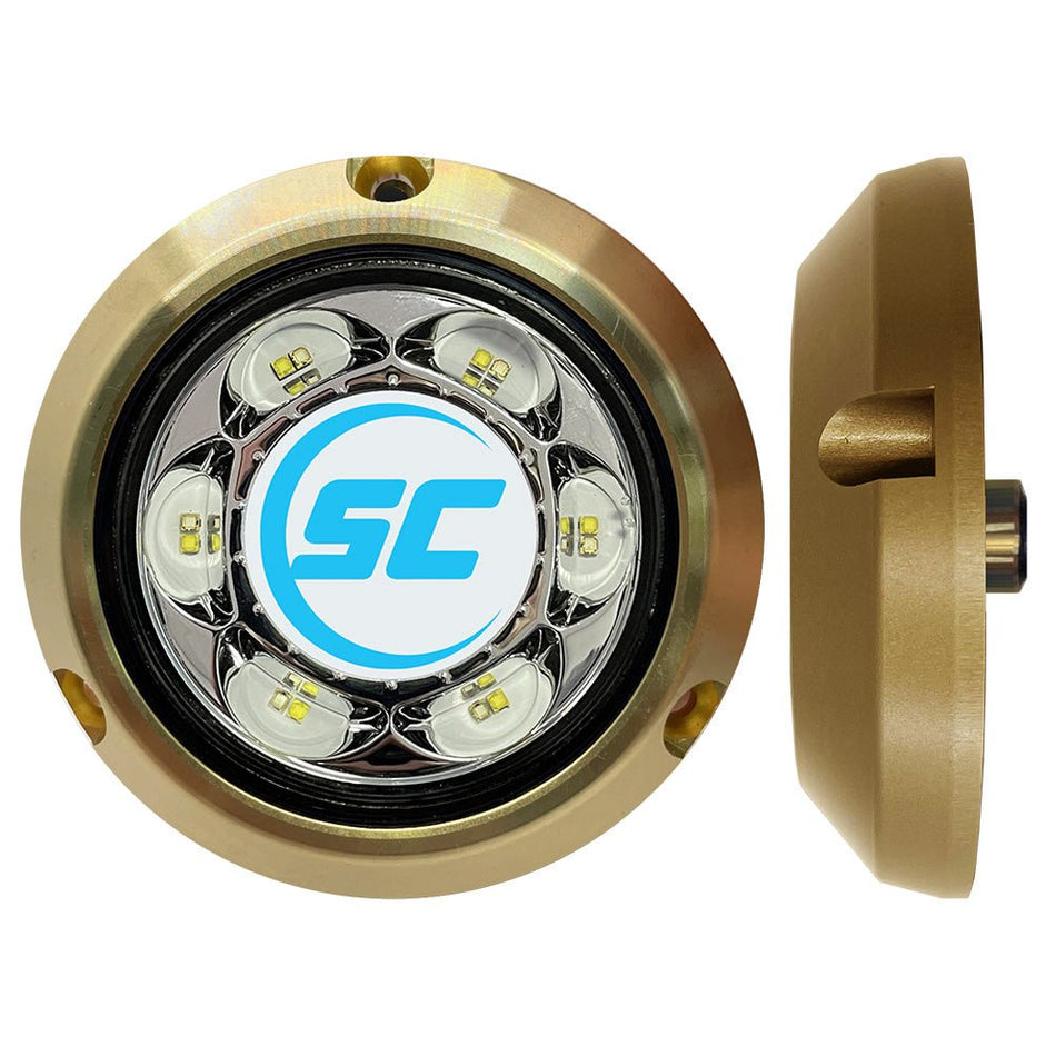 Shadow - Caster SC3 Series Blue/White Bronze Surface Mount Underwater Light - Get Tight Gear