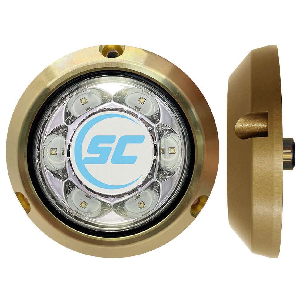 Shadow - Caster SC3 Series Great White Bronze Surface Mount Underwater Light - Get Tight Gear