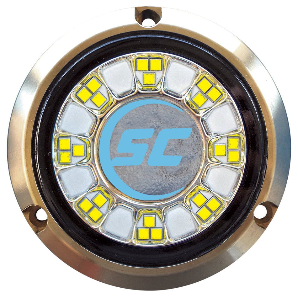 Shadow - Caster SCR - 24 Bronze Underwater Light - 24 LEDs - Bimini Blue - Get Tight Gear