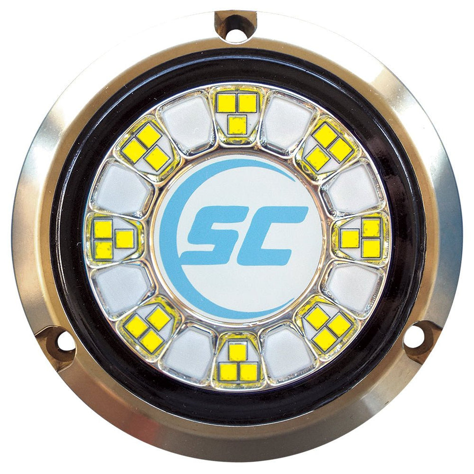 Shadow - Caster SCR - 24 Bronze Underwater Light - 24 LEDs - Bimini Blue/Great White - Get Tight Gear
