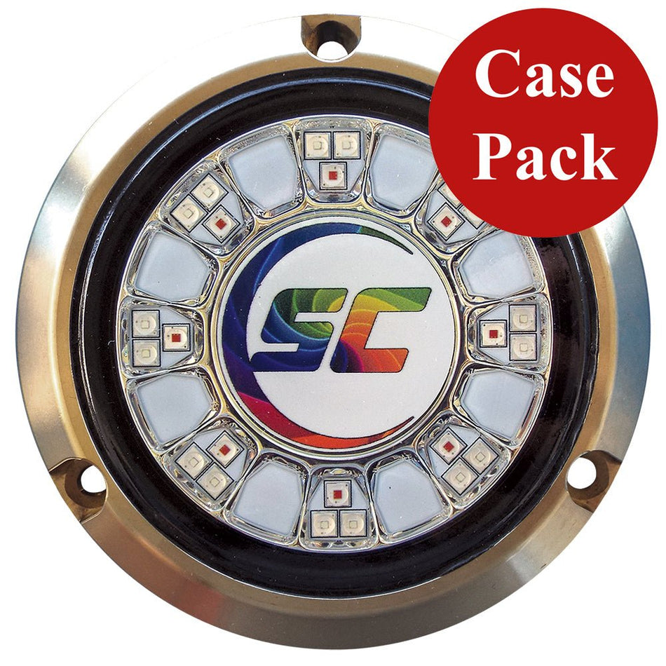 Shadow - Caster SCR - 24 Bronze Underwater Light - 24 LEDs - Full Color Changing - *Case of 4* - Get Tight Gear
