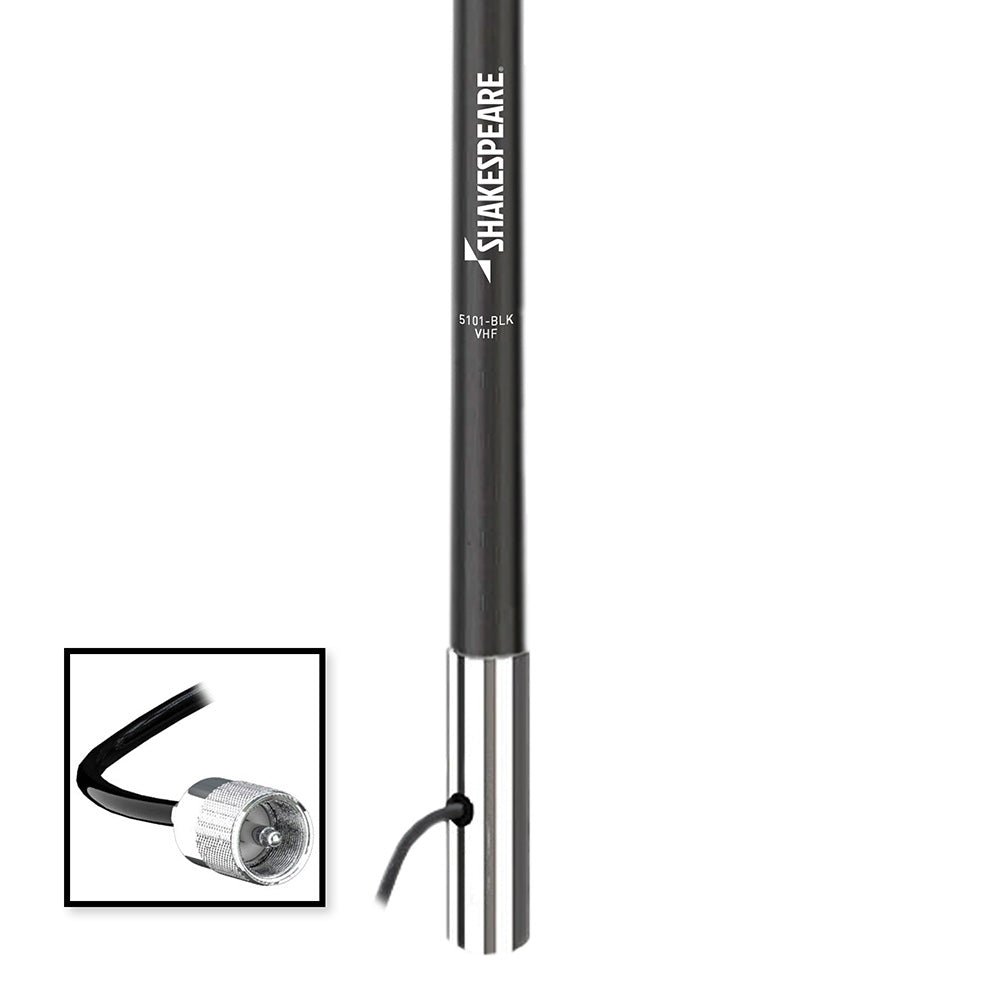 Shakespeare 5101 8 Classic VHF Antenna w/15' RG - 58 Cable - Black - Get Tight Gear