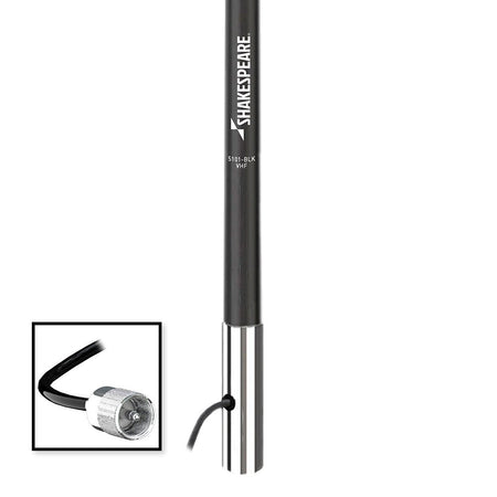 Shakespeare 5101 8 Classic VHF Antenna w/15' RG - 58 Cable - Black - Get Tight Gear