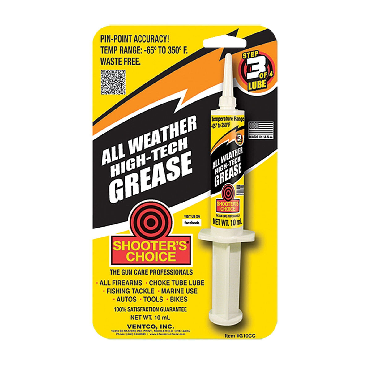 SHOOTERS CHOICE GREASE SYRINGE 10CC - Get Tight Gear