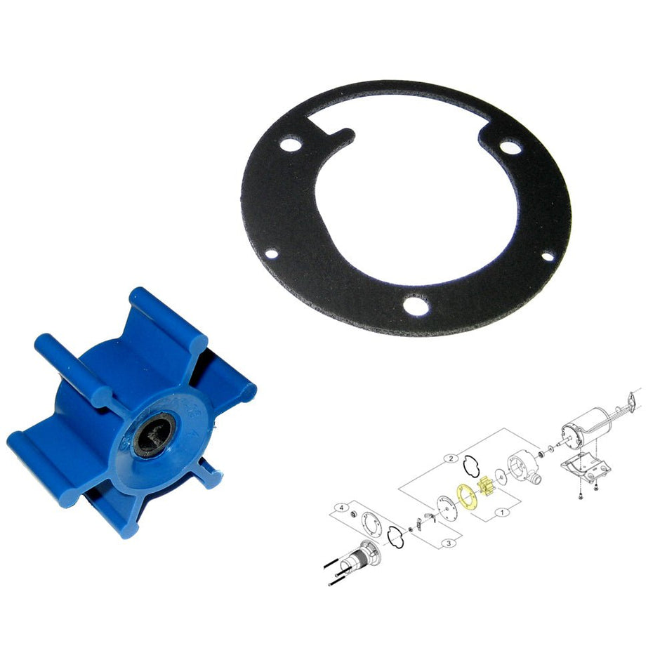 Shurflo by Pentair Macerator Impeller Kit f/3200 Series - Includes Gasket - Get Tight Gear