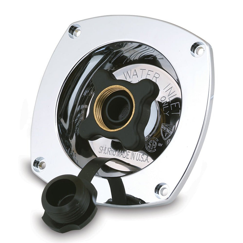 Shurflo by Pentair Pressure Reducing City Water Entry - Wall Mount - Chrome - Get Tight Gear