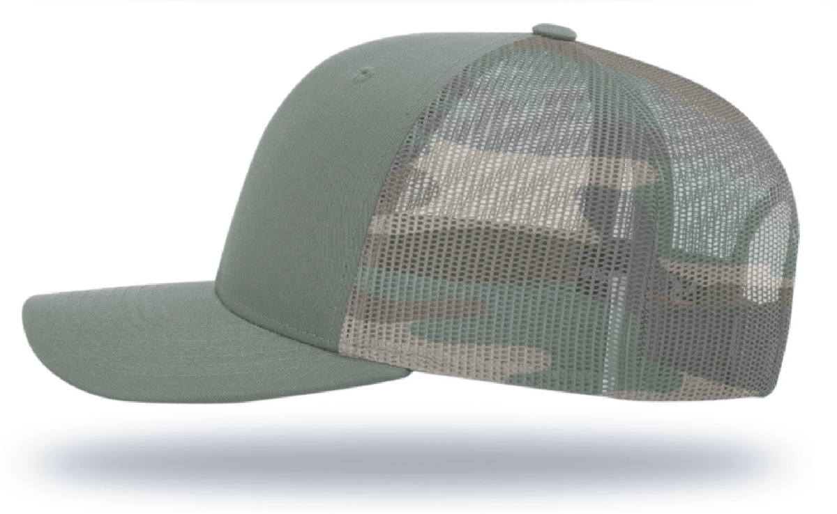 Shut Up & Fish Flag Patch - Green Camo - Get Tight Gear