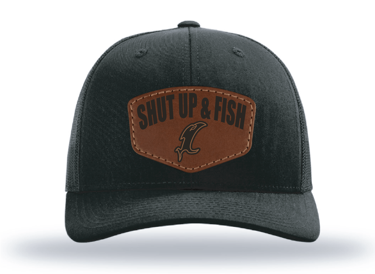 Shut Up & Fish Vic Patch - Black - Get Tight Gear