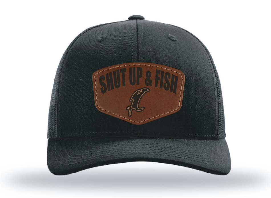Shut Up & Fish Vic Patch - Black - Get Tight Gear