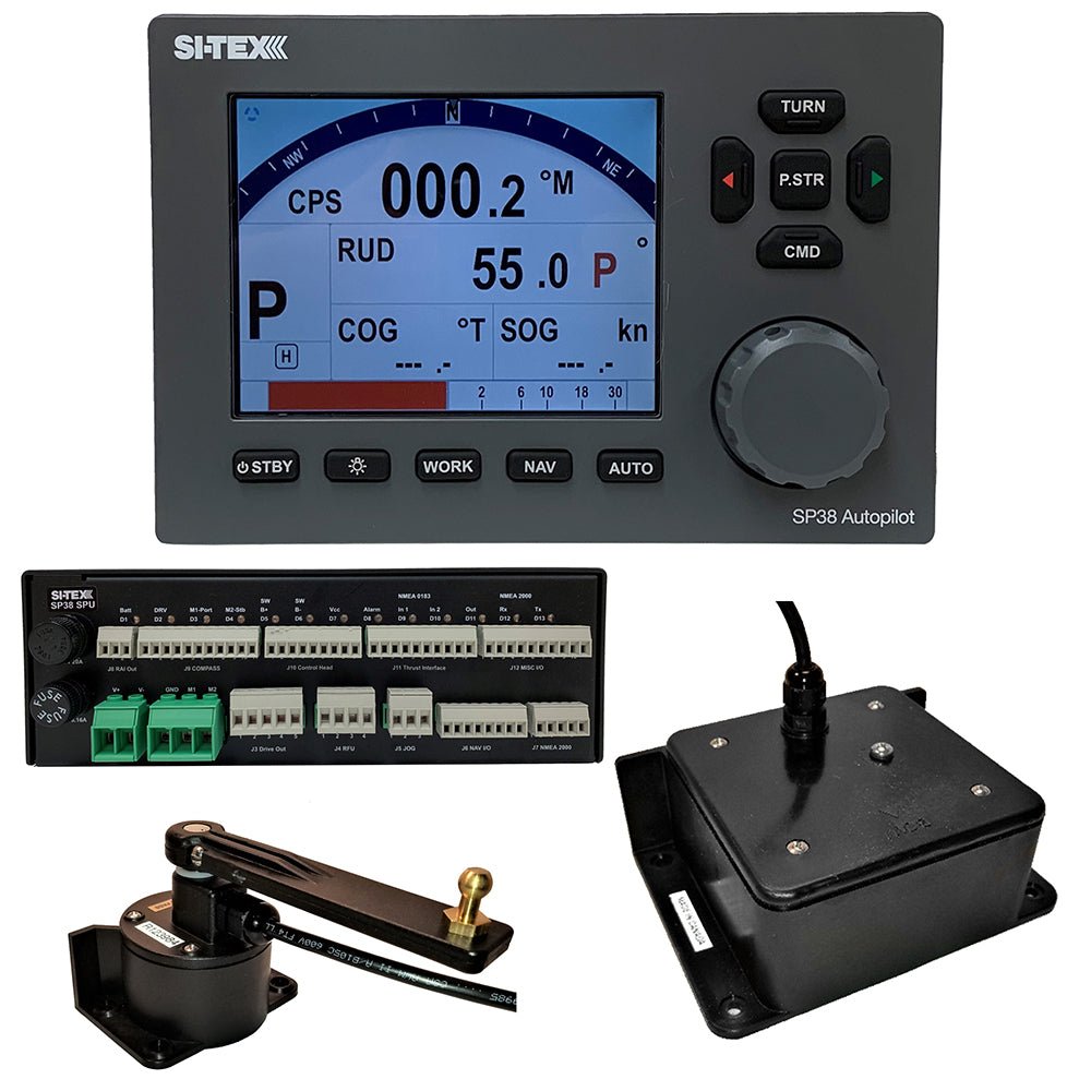 SI - TEX SP38 - 2 Autopilot Core Pack Including Flux Gate Compass & Rotary Feedback, No Pump - Get Tight Gear