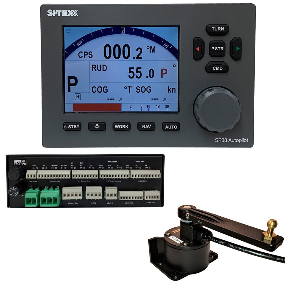 SI - TEX SP38 - 4 Autopilot Core Pack Including Rotary Feedback Only, No Compass or Pump - Get Tight Gear