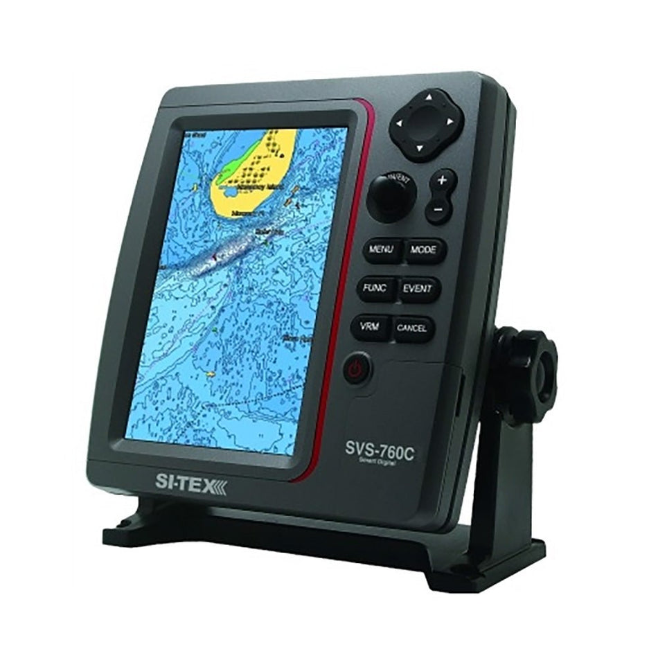 SI - TEX Standalone 7 GPS Chart Plotter System w/Color LCD, External GPS Antenna & C - MAP 4D Card - Get Tight Gear