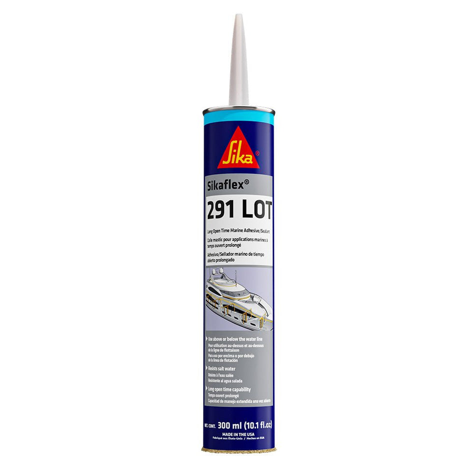 Sika Sikaflex 291 LOT Slow Cure Adhesive & Sealant 10.3oz(300ml) Cartridge - White - Get Tight Gear