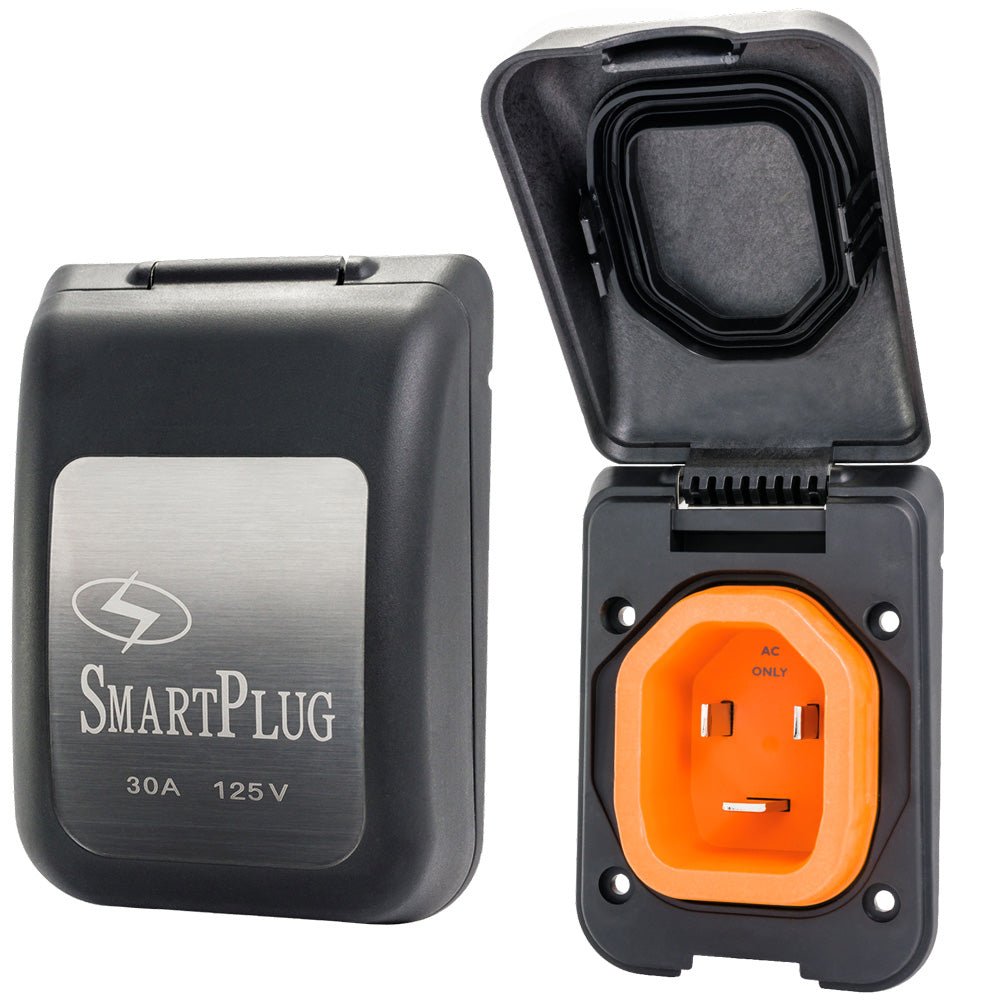 SmartPlug 30 AMP Male Non - Metallic Inlet Cover - Black - Get Tight Gear