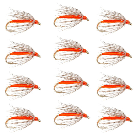 Soft Hackle Partridge and Orange Fly Fishing Wet Flies - 1 Dozen Flies Hook Size 16 - Get Tight Gear