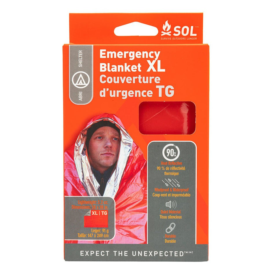 S.O.L. Survive Outdoor Longer Emergency Blanket XL - Get Tight Gear