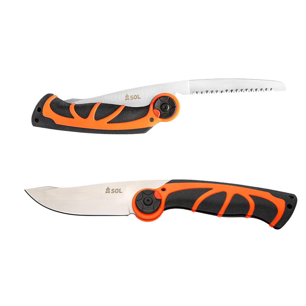 S.O.L. Survive Outdoors Longer Stoke Pivot Knife & Saw - Get Tight Gear