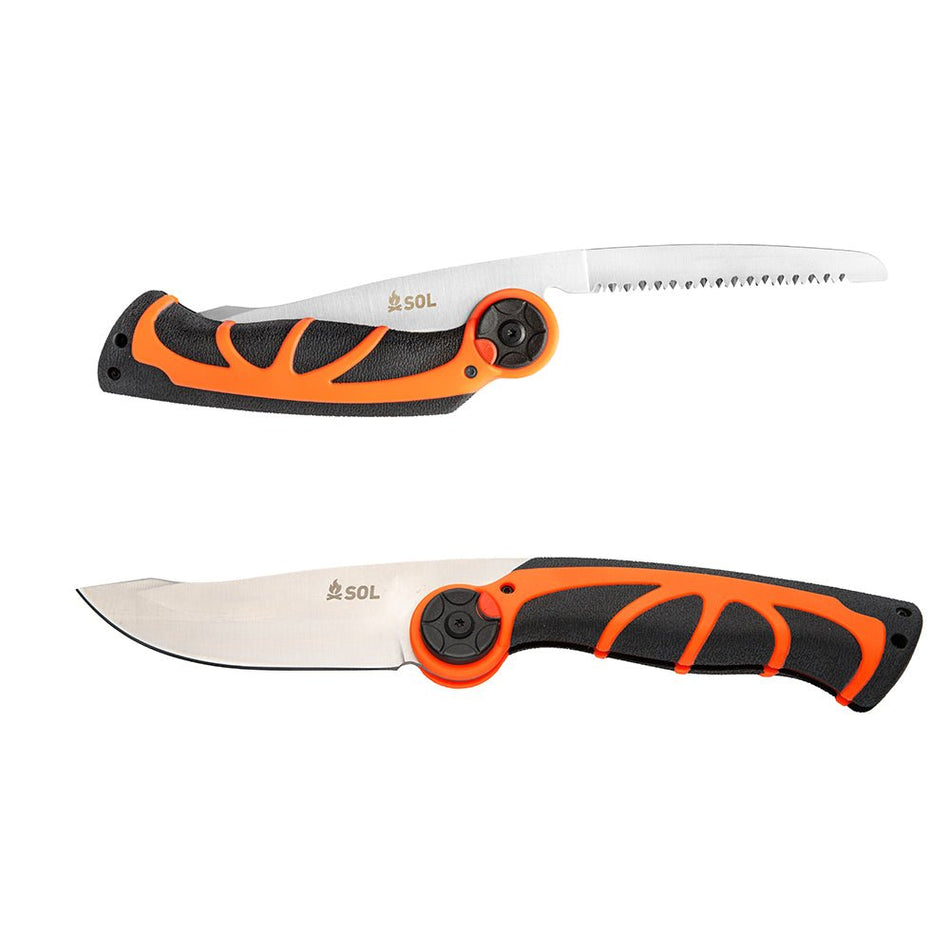 S.O.L. Survive Outdoors Longer Stoke Pivot Knife & Saw - Get Tight Gear