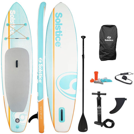 Solstice Watersports 10'6" Cruiser Inflatable Stand - Up Paddleboard Kit - Orange - Get Tight Gear