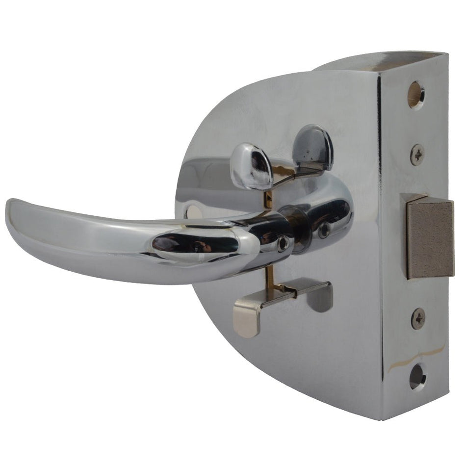 Southco Compact Swing Door Latch - Chrome - Non - Locking - Get Tight Gear