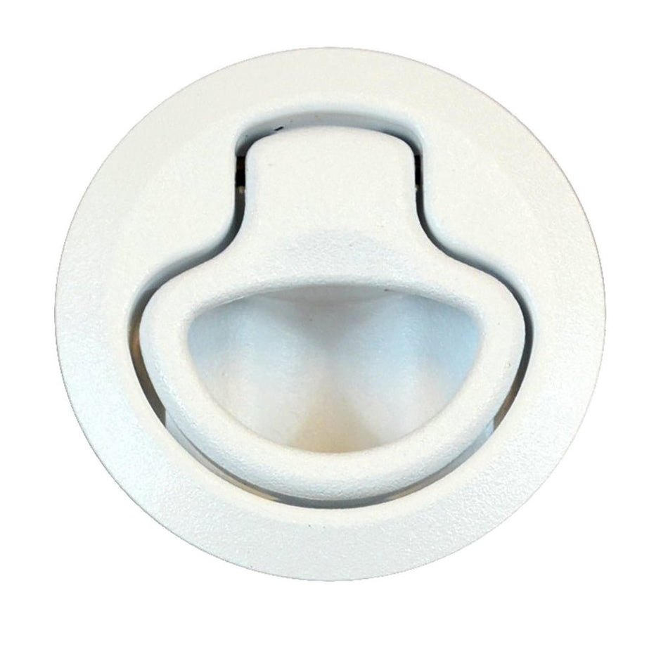 Southco Flush Pull Latch - Push To Close - Medium - White - Get Tight Gear